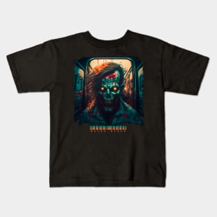 Zombie Train  - Necro Merch Kids T-Shirt